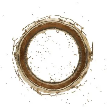 Golden splash radial 3d rendering Illustrazione stock