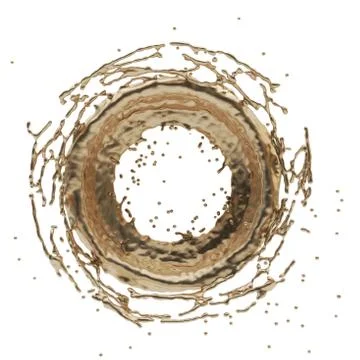 Golden splash radial 3d rendering Illustrazione stock