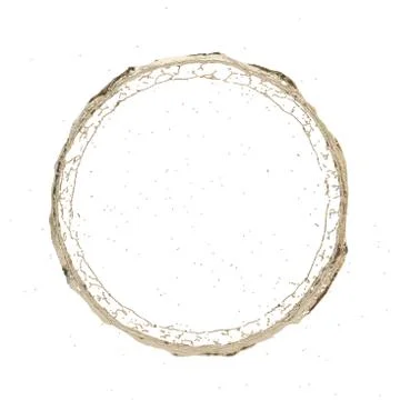 Golden splash radial 3d rendering Illustrazione stock