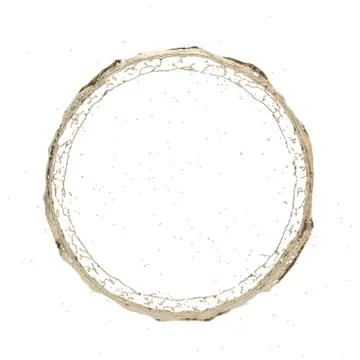 Golden splash radial 3d rendering Stock Illustration