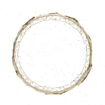 Golden splash radial 3d rendering Stock Illustration