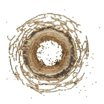 Golden splash radial 3d rendering Illustrazione stock