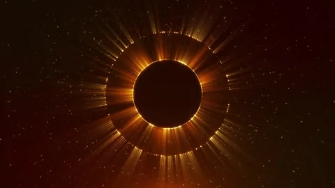 Golden spotlight lines glitter texture for award ceremony design. Realistic 3d p Stock Footage 341891902