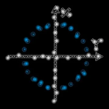 Golden Square Mosaic Circle Plot Ilustración de archivo