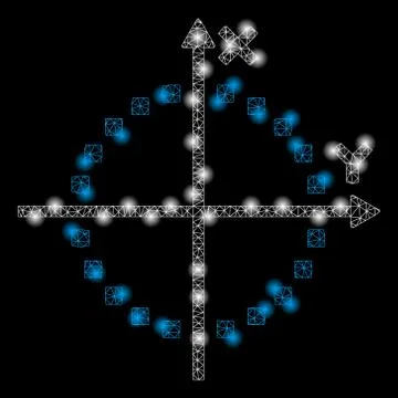 Golden Square Mosaic Circle Plot Ilustración de archivo