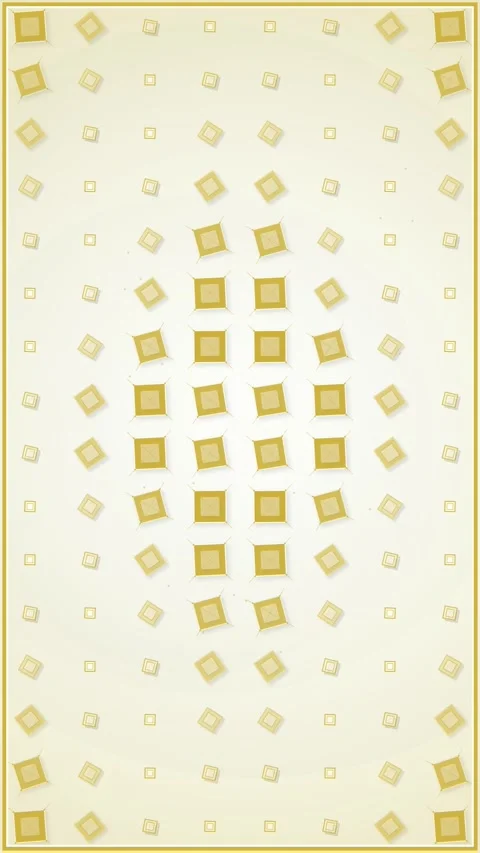 Golden Square Pattern Animation - Abstract Geometric Background with Rotati.. Stock Footage 347695730