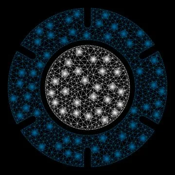 Golden Square Pattern Casino Chip イラスト素材