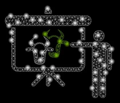 Golden Square Pattern Cattle Public Report Illustrazione stock