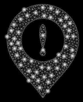 Golden Square Pattern Caution Marker Stock Illustration