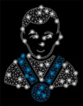 Golden Square Pattern Champion Stock Illustration