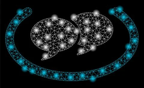 Golden Square Pattern Chat Messages イラスト素材