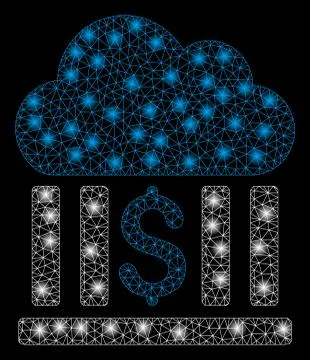 Golden Square Pattern Cloud Bank 스톡 일러스트