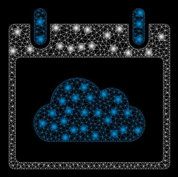 Golden Square Pattern Cloud Calendar Day Illustrazione stock