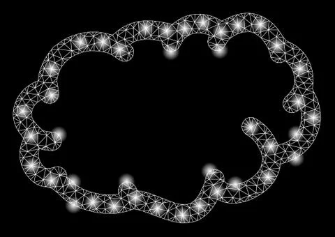 Golden Square Pattern Cloud 스톡 일러스트