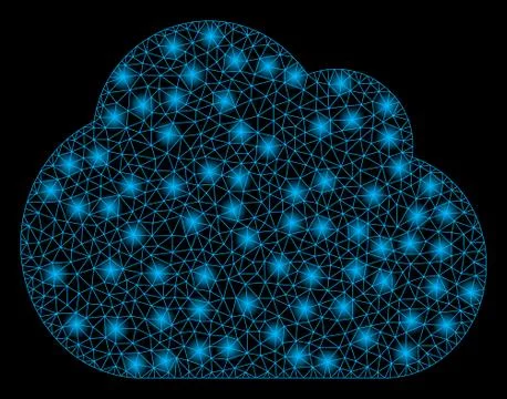 Golden Square Pattern Cloud Stock Illustration