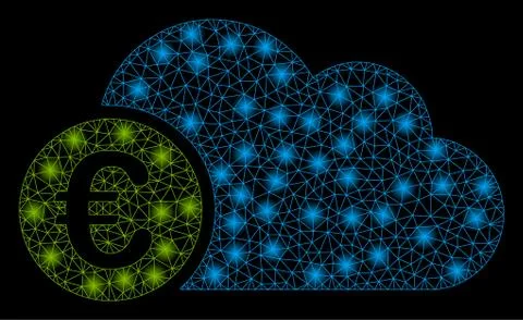 Golden Square Pattern Cloud イラスト素材