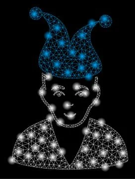 Golden Square Pattern Clown Stock Illustration