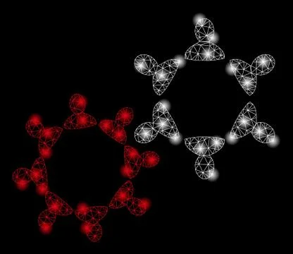 Golden Square Pattern Collaboration 스톡 일러스트