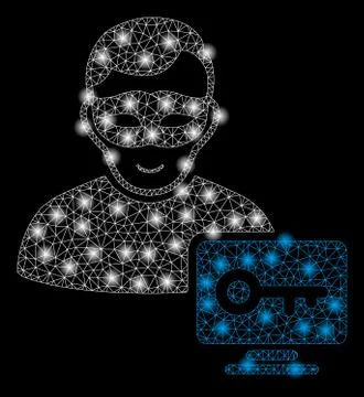 Golden Square Pattern Computer Hacker 스톡 일러스트