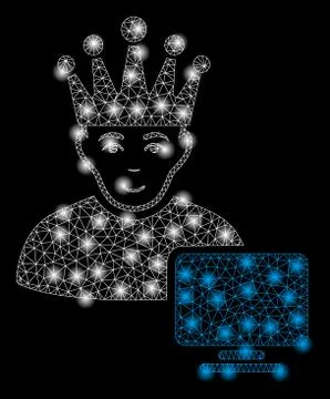 Golden Square Pattern Computer Moderator Stock Illustration