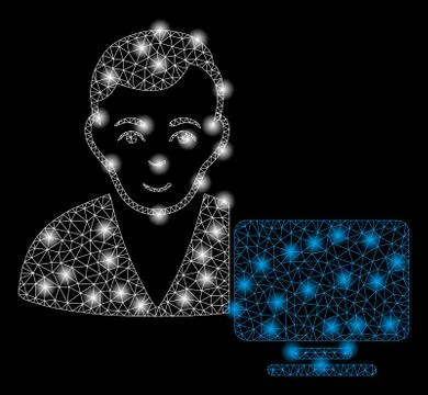 Golden Square Pattern Computer User Stock Illustration
