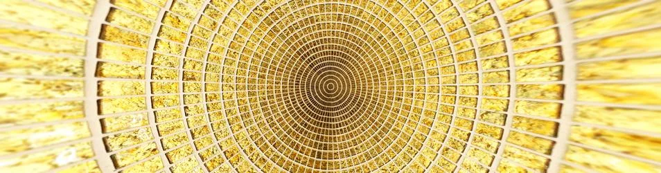 The golden square tiles pattern texture. Stock Photos