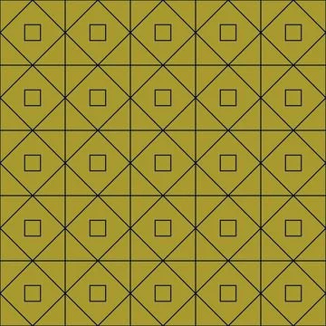 Golden Squares Artdeco Seamless Pattern Stock Illustration