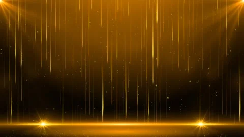 Golden stage background with rays light effect Stock Footage 308859187