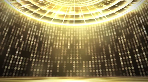 Golden Stage Stock-Footage 49659624