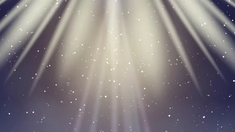 Golden Stage Light Beams with Shimmering Glitter Particles Loop Video stock 340260113