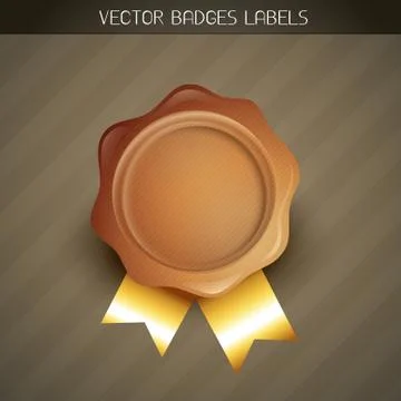Golden stamp Illustrazione stock