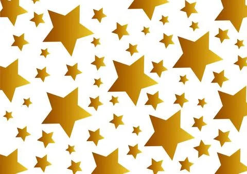 Golden star background with abstract theme Stock Illustration