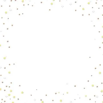 Golden Star Border Stock Illustration