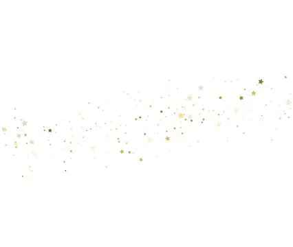 Golden Star Confetti Vector For Elegant Christmas And New Year Design Stock-Illustration