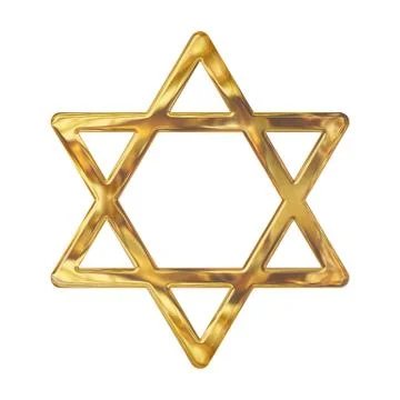 Golden star of David Stock Illustration