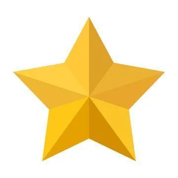 Golden star icon Illustrazione stock