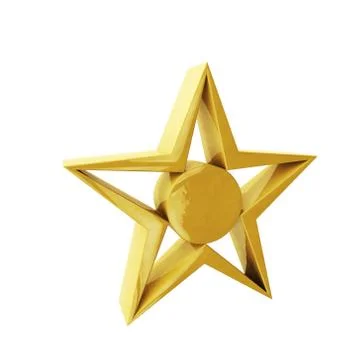 Golden star Stock Illustration