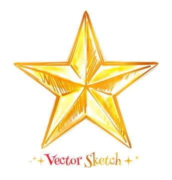 Golden star Stock Illustration
