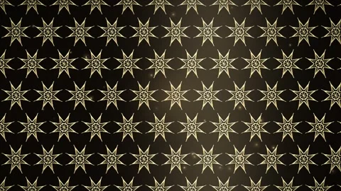 Golden Star Pattern Scrolling Elegant Luxury Background Animation Video stock 347657110
