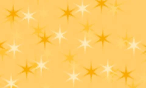 Golden Star Sparkle Seamless Pattern Background Stock Illustration
