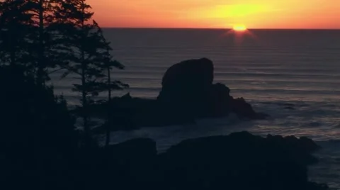 Golden star sundown Stock Footage 60407666