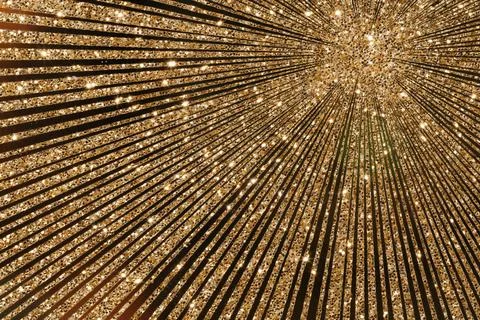 Golden starburst sequin background 스톡 일러스트
