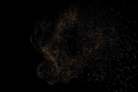 Golden stardust vector Stock Illustration