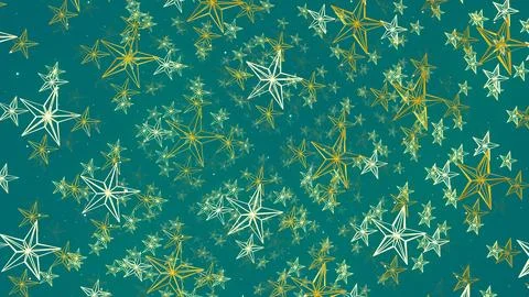 Golden Starlight On A Blue Background Stock Illustration