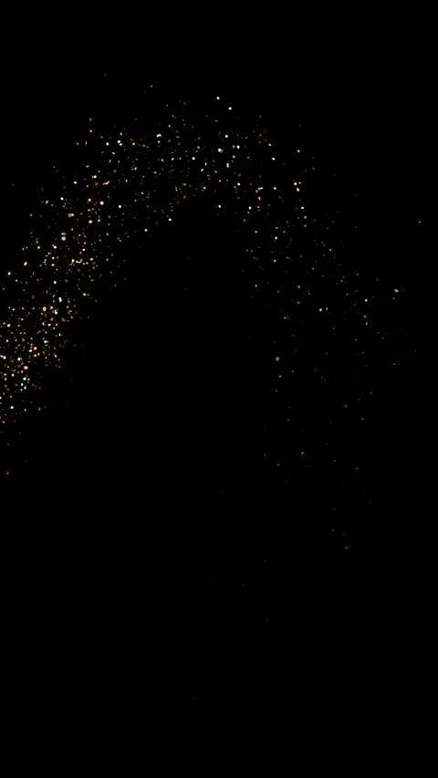 Golden stars bokeh lights infinity sparkle glitters trail animation luxury shiny Stock Footage 333892953
