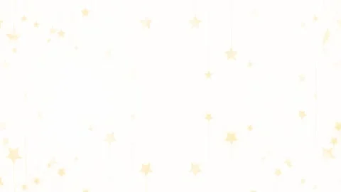 Golden Stars Floating Background | Soft Celebration Effect on White Background Stock Footage 320346708