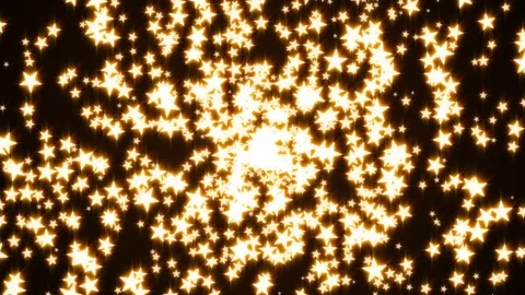 Golden stars. Seamless loop Stock Footage 103500295