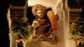Golden statue of deity on the street in Pattaya, Thailand HD Footage