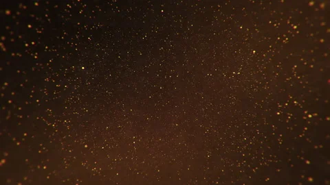 Golden stellar space abstract background with sparkling particles pattern. Video stock 145293696