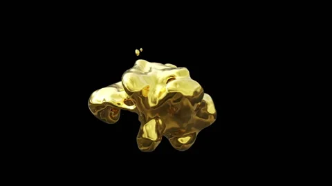 Golden storm on black background Stock Footage 124580207